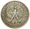 1 złoty, 1929, Warszawa; nominał w wieńcu z liśc