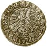 Szeląg, 1557, Królewiec; wariant z “basztą” u góry awersu; Kop. 3767 (R1), Slg Marienburg 1217,  V..