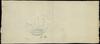 Papier do druku banknotu 10 złotych z 1863 roku; ze znakiem wodnym „10” w rozecie, format 252 x 11..