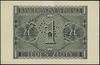 1 złoty, 1.08.1941; seria AB, numeracja 0000000,