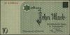 10 marek, 15.05.1940; numeracja 419949, druk zielony, papier bez znaku wodnego; Campbell 4205a,  L..