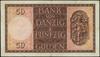 50 guldenów, 5.02.1937; seria H, numeracja 148847; Jabłoński 3793, Miłczak G52, Ros. 843; złamane ..