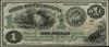 1 dolar, 2.03.1872, South Carolina; seria A, numeracja 1055; Criswell 3, Pick S3321; delikatnie po..