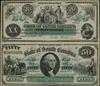 Zestaw: 20 i 50 dolarów, 2.03.1872, South Carolina; seria B 1955 i A 1955; Criswell 7, Pick S3325 ..