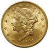 20 dolarów, 1904, Filadelfia; typ Liberty Head, z motto na rewersie; Fr. 177, KM 74.3; złoto, ok. ..