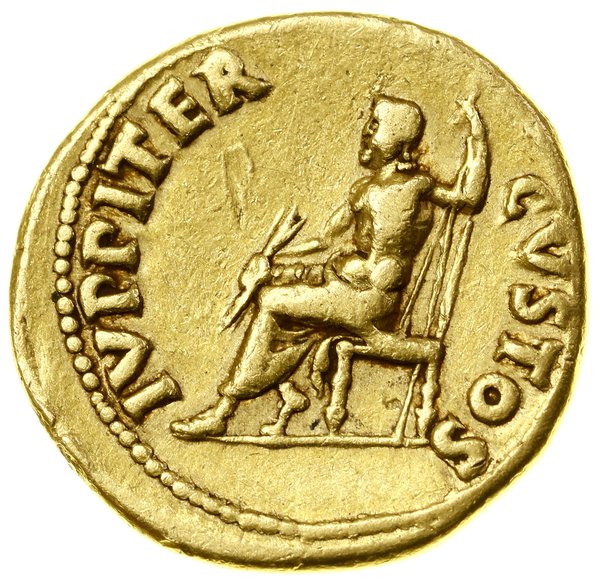 Aureus, (64–65), Rzym; Aw: Popiersie cesarza w w