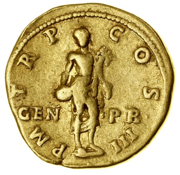 Aureus, (119–122), Rzym; Aw: Popiersie cesarza w