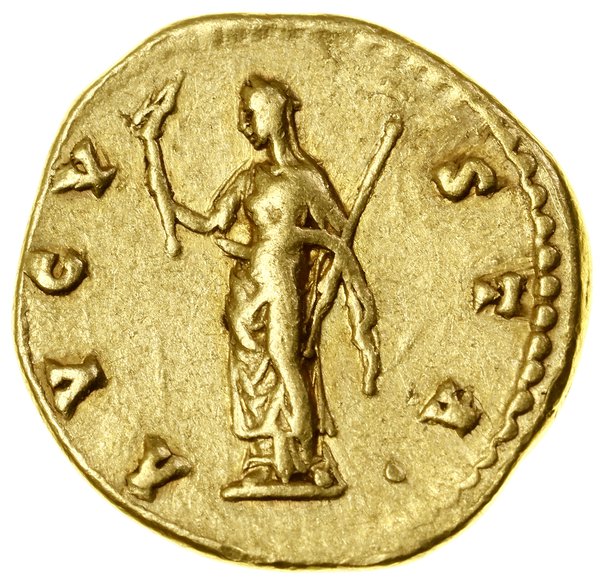 Aureus pośmiertny, (141–161), Rzym; Aw: Popiersi