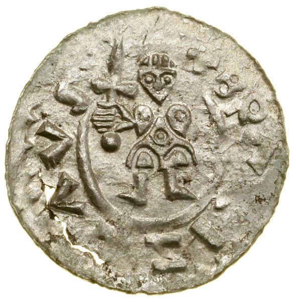 Denar, (1092–1100), Podivín lub Brno; Aw: Postać