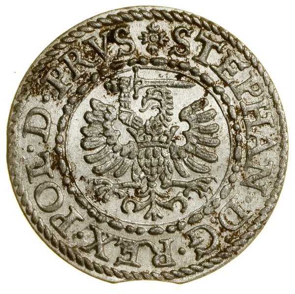 Szeląg, 1582, Gdańsk; CNG 128.IV, Kop. 7430 (R),