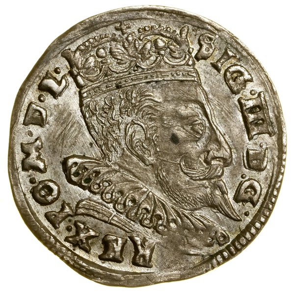 Trojak, 1596, Wilno; w legendzie awersu M D L, n