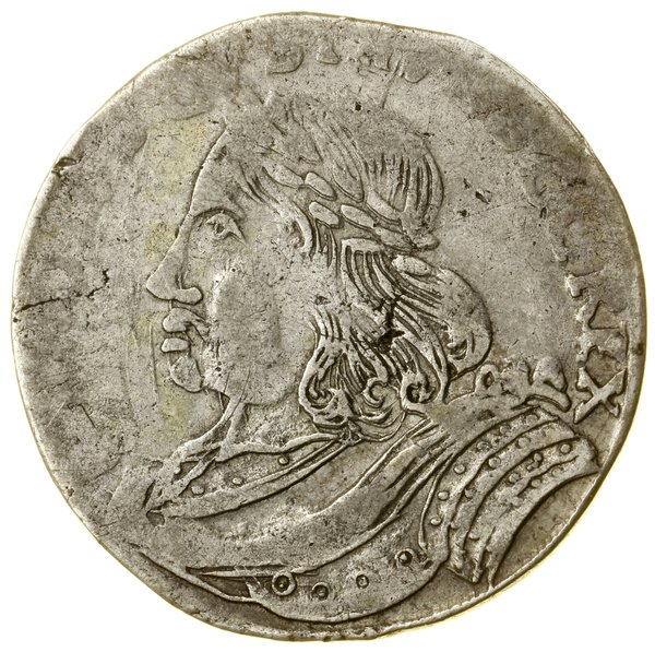 Ort, bez daty (1656), Elbląg; duża głowa władcy,