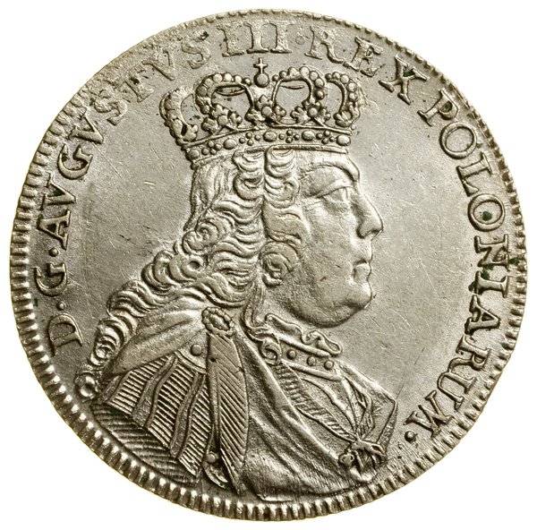 Ort, 1754 EC, Lipsk; węższe popiersie władcy, z 