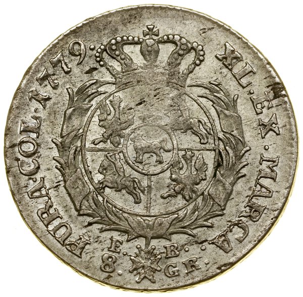 Dwuzłotówka (8 groszy), 1779 EB, Warszawa; z lit