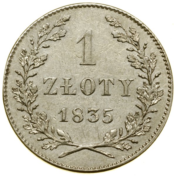 1 złoty, 1835, Wiedeń