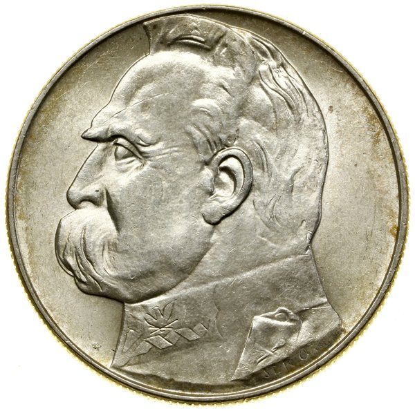 10 złotych, 1936, Warszawa; Józef Piłsudski; Kop