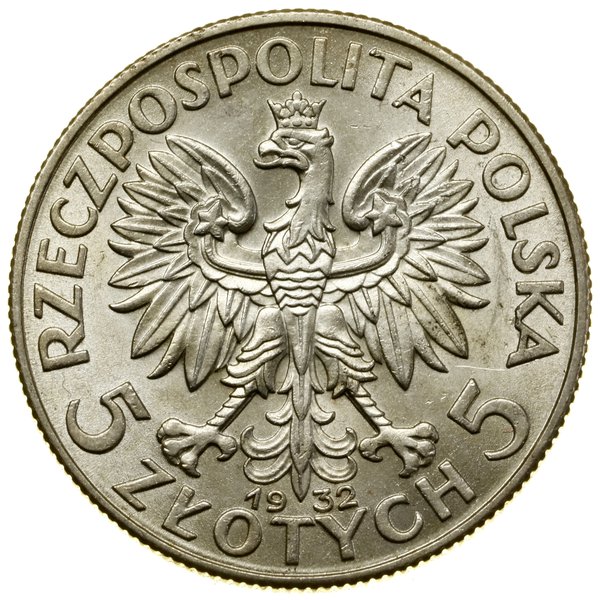 5 złotych, 1932, Londyn