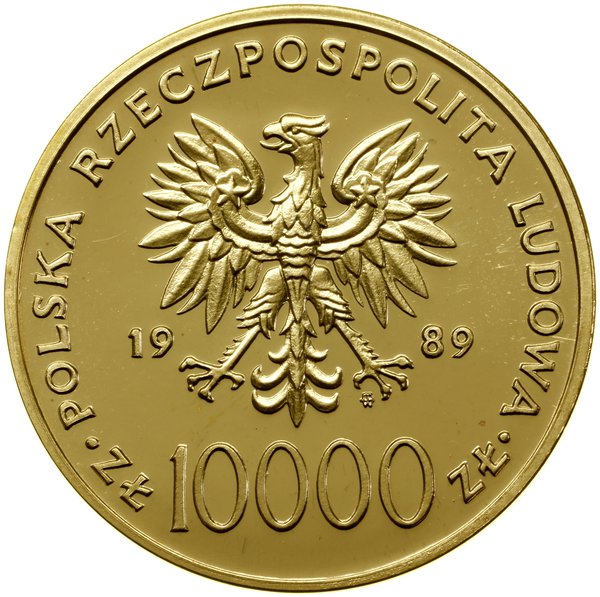 10.000 złotych, 1989, Warszawa; Jan Paweł II – p
