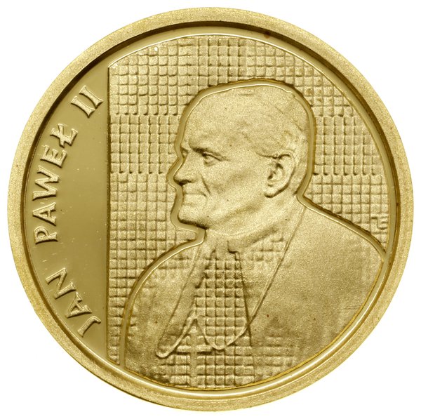 Komplet monet z Janem Pawłem II – popiersie w lewo na tle kratki: 10.000 zł, 5.000 zł, 2.000 zł i 1.000 zł, 1989,  Warszawa