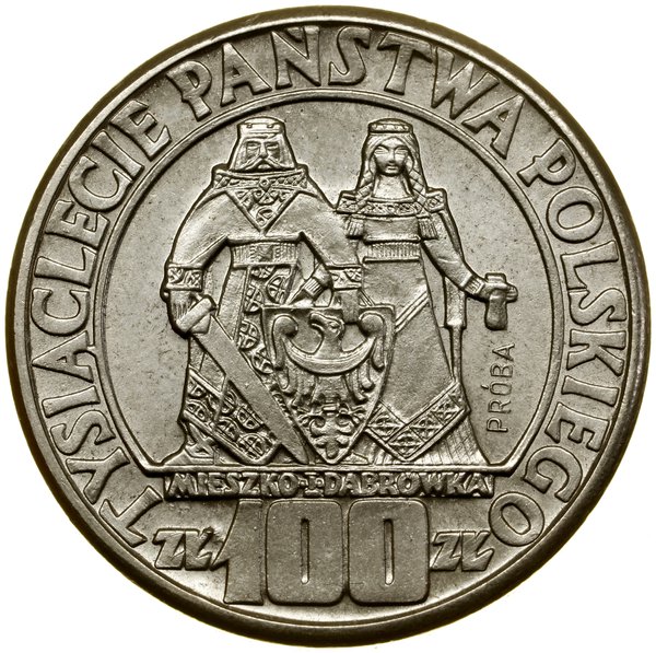 100 złotych, 1960, Warszawa, Mieszko i Dąbrówka 