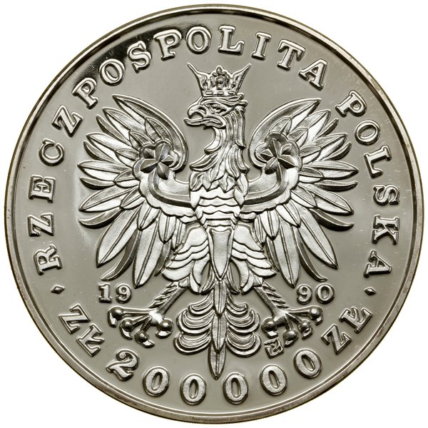 200.000 złotych, 1990, Solidarity Mint (USA)