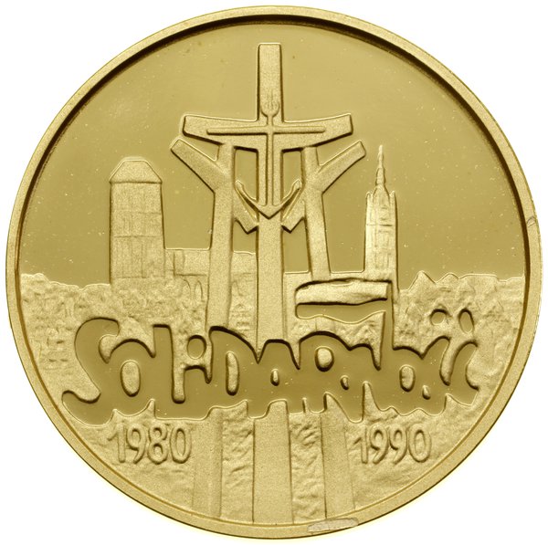 Komplet monet na 10-lecie Solidarności – 200.000
