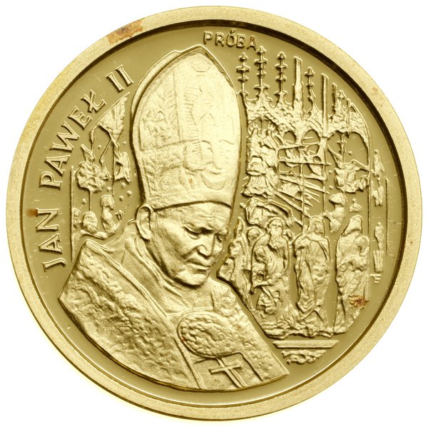 Komplet monet z Janem Pawłem II – na tle ołtarza