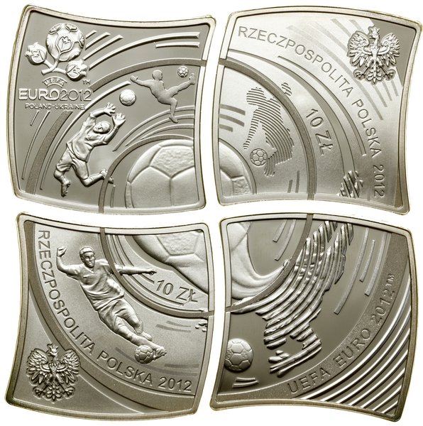 Kompletny zestaw monet Euro 2012 Polska – Ukraina, Warszawa