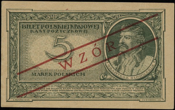 5 marek polskich, 17.05.1919; seria IM, numeracj