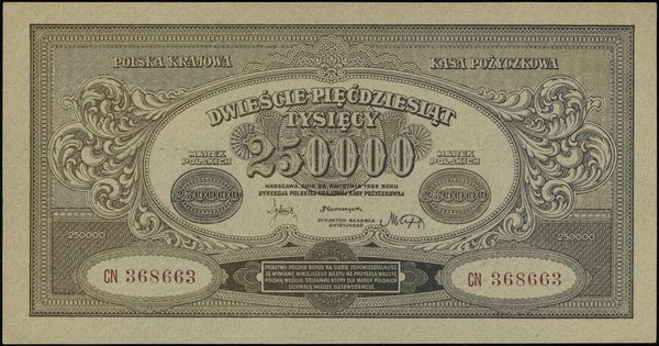 250.000 marek polskich, 25.04.1923