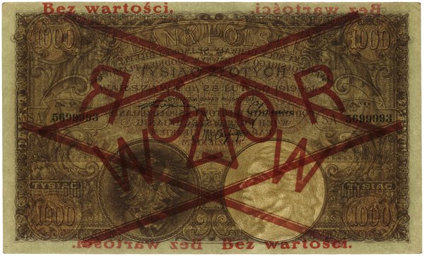 1.000 złotych, 28.02.1919; seria A, numeracja 56