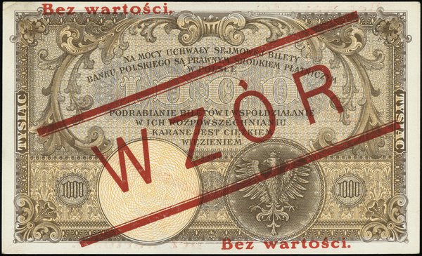 1.000 złotych, 28.02.1919
