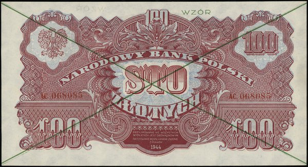 100 złotych, 1944