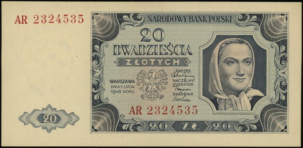 20 złotych, 1.07.1948