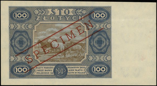 100 złotych, 1.07.1948 (projektu z 15.05.1947)