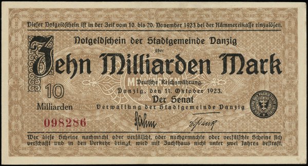 10 miliardów marek, 11.10.1923