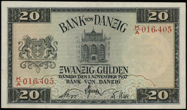 20 guldenów, 1.11.1937