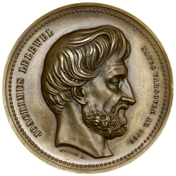Joachim Lelewel; Medal pamiątkowy, 1859, projekt