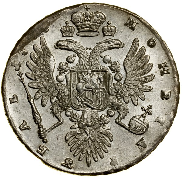 Rubel, 1736(?), Kadaszewski Dwor (Moskwa); bez p