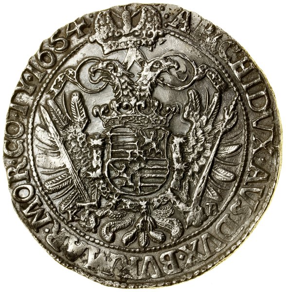 Talar, 1654 KB, Kremnica; Aw: Popiersie władcy w