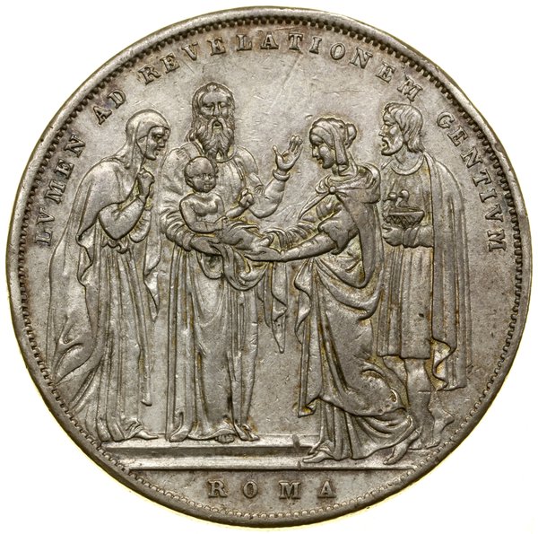 Scudo, 1831, Rzym; I rok pontyfikatu; Scena ofia