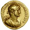 Aureus, (119–122), Rzym; Aw: Popiersie cesarza w wieńcu laurowym w prawo, IMP CAESAR TRAIAN  HADRI..