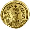 Solidus, (ok. 607–610), Konstantynopol; Aw: Popiersie władcy trzymającego krzyż na wprost, o N FOC..
