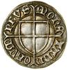 Szeląg, (1426–1436), Gdańsk; Aw: Tarcza Wielkiego Mistrza na tle długiego krzyża, MΛGS T (dwa pier..