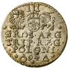 Trojak, 1594, Malbork; odmiana z pierścieniami zamiast litery O w legendzie na rewersie; Iger – ni..