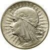 5 złotych, 1932, Londyn; Głowa kobiety w czepcu, odmiana bez znaku mennicy przy szponie Orła; Kop...