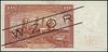10 złotych, 15.08.1939; seria A, numeracja 012345, czarny nadruk WZÓR po obu stronach banknotu;  L..