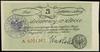 Bon na 5 dolarów w złocie Delegatury Rządu na Kraj dla Generalnej Guberni, bez daty (1940–1942); s..