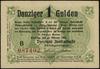 1 gulden, 22.10.1923; seria B, numeracja 087402, bez stempla Ungültig na rewersie; Jabłoński 3768,..