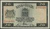 20 guldenów, 1.11.1937; seria K/A, numeracja 016405; Jabłoński 3794, Miłczak G53b, Ros. 844.b;  zł..
